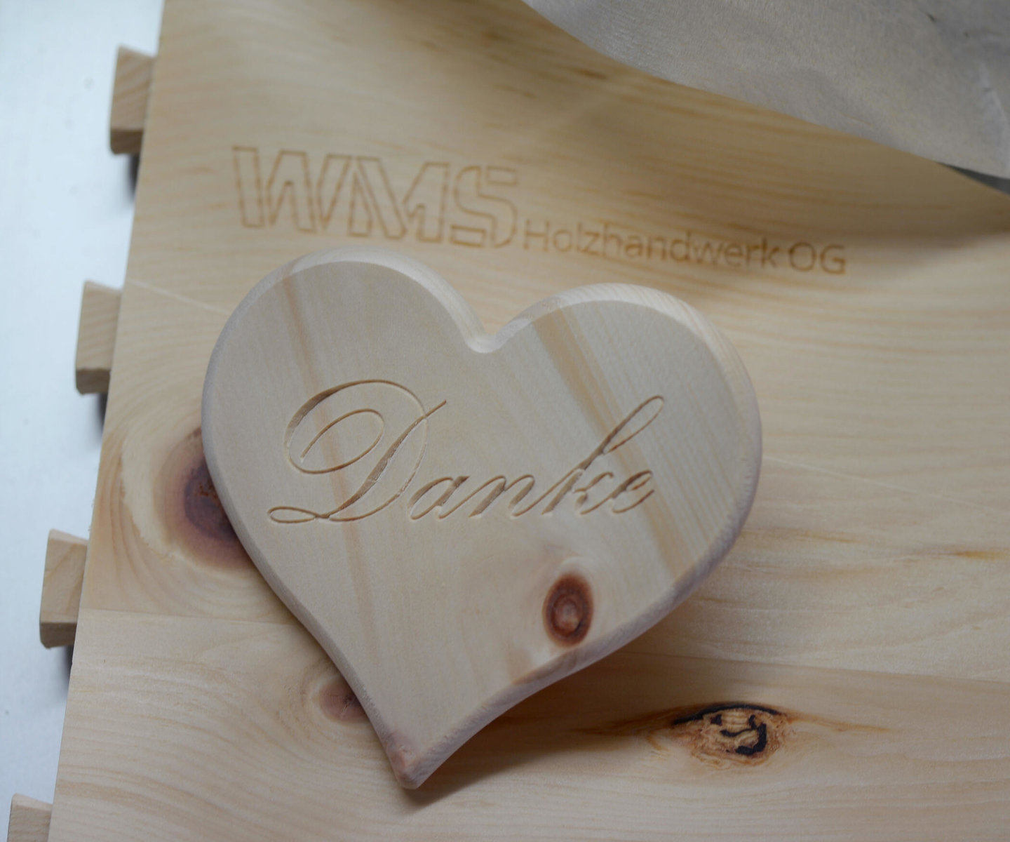 Holzwerkstück der WMS Holzhandwerk OG